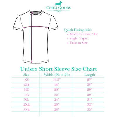 Corgi Dancing Retro Short Sleeve Tee Shirt