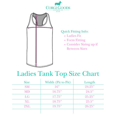 CG Corgi Hibiscus Logo Ladies' Racerback Tank