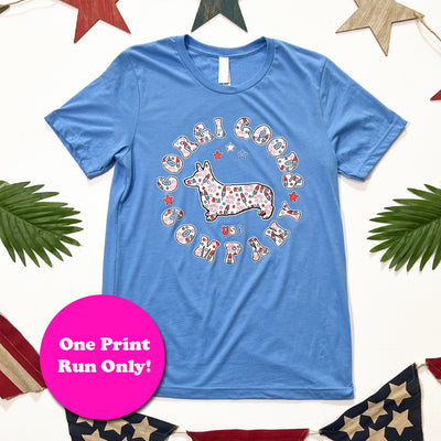 Corgi Goods 4th of July Short Sleeve Tee Shirt