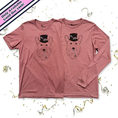 New Year's Party Puppers Long Sleeve Tee Shirt (Limited Release)