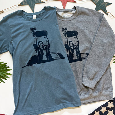 Say Corgi Things Retro Short Sleeve Tee Shirt