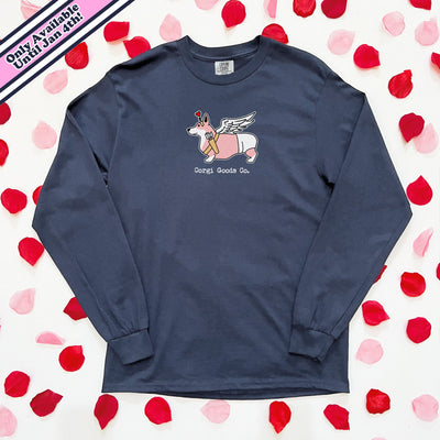 CG Signature Series Corgi Cupid Long Sleeve Tee Shirt