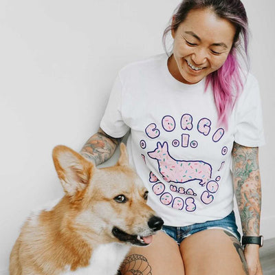 Donut Corgi Short Sleeve T-Shirt