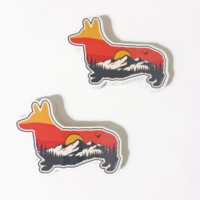 Corgi When Nature Calls Sticker 2-Pack
