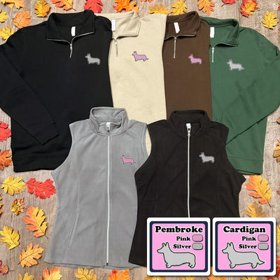 CG Signature Logo Quarter Zip Pullover Sweatshirts (Multiple Coats & Colors)