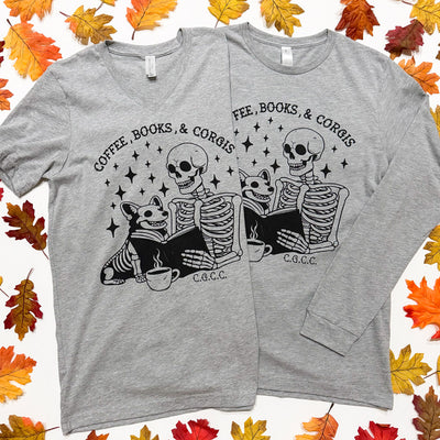 Skeleton Crew Book Club V-Neck Tee Shirt