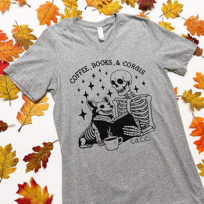 Skeleton Crew Book Club V-Neck Tee Shirt