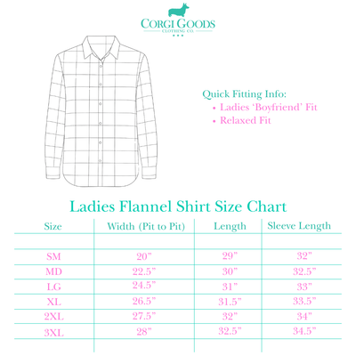 Signature Logo Ladies Flannel Shirt (Pre-Order Exclusive - November Delivery)
