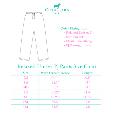 Corgi Mall Santa Unisex Pajama Pants