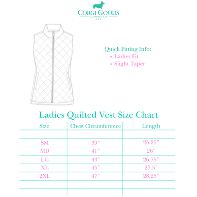 Signature Logo Ladies Quilted Puffer Vest (Pre-Order Exclusive - November Delivery)