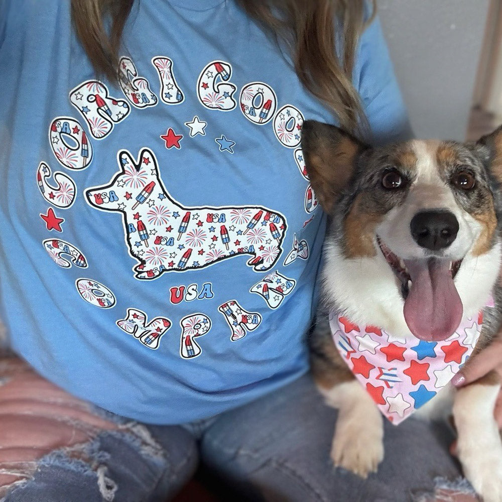 Corgi Goods 4th of July Short Sleeve Tee Shirt
