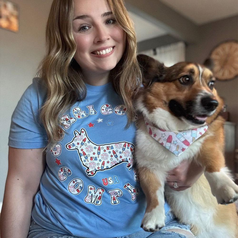 Corgi Goods 4th of July Short Sleeve Tee Shirt