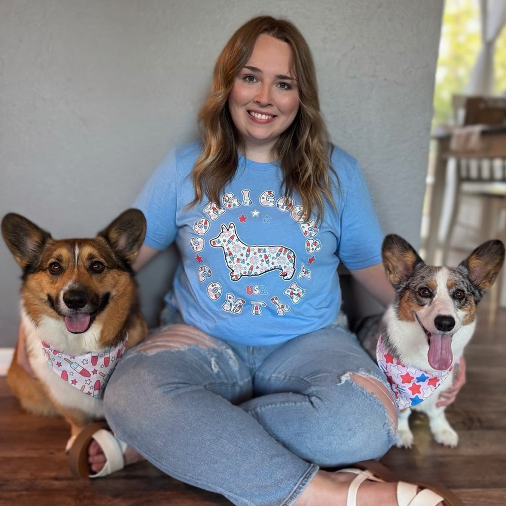 Corgi Goods 4th of July Short Sleeve Tee Shirt