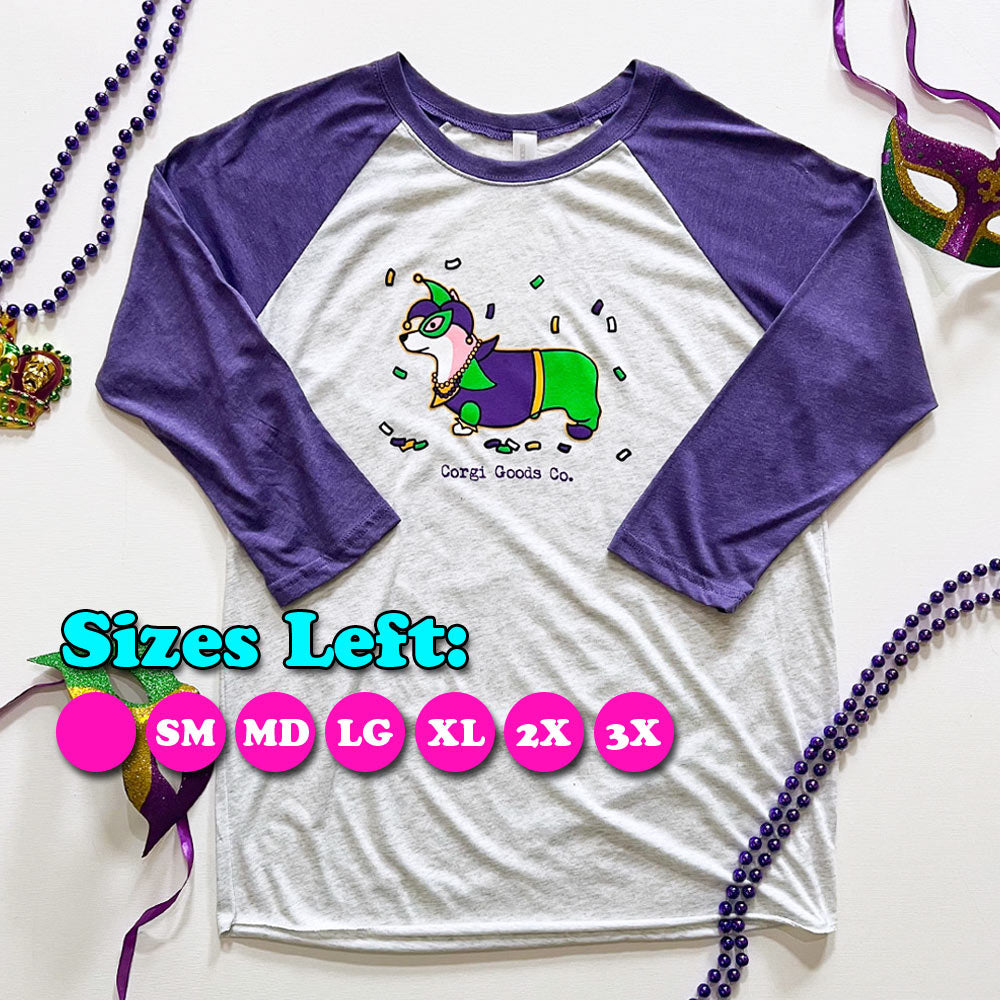 Signature Series Pawty Gras 2025 3/4 Sleeve Tee