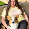 "NEW" CG Corgi Mom Varsity Spring Short Sleeve Tee Shirt