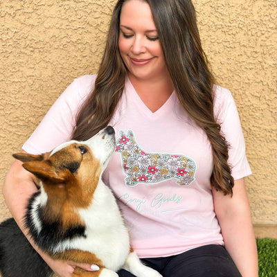 "NEW" CG Signature Series Spring Floral V-Neck Tee