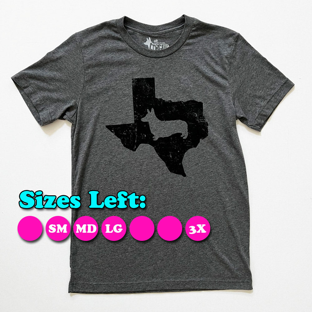 CG Texas State Corgi Short Sleeve Tee