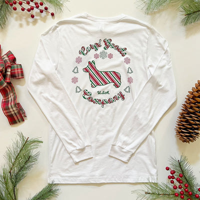 "NEW" CG Christmas Home Tee Long Sleeve Tee Shirt