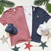 CG Signature Corgi Pink Logo V-Neck Tee Shirt