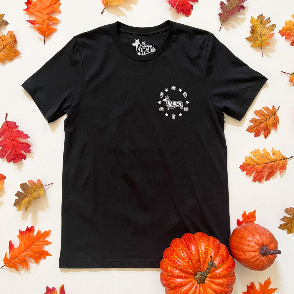 CG Halloween “Dia De Los Corgis” Short Sleeve Tee Shirt