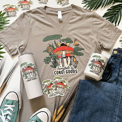 CG Furrytail Mushroom Corgi Jumbo Mug