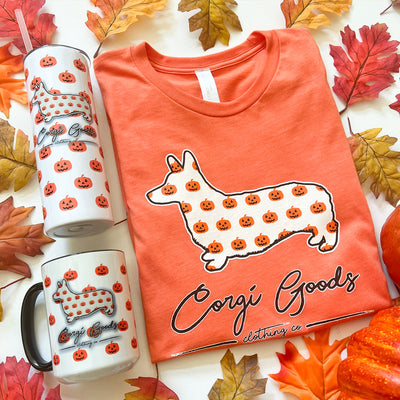 CG Signature Series Pumpkin Print Short Sleeve Tee Shirt