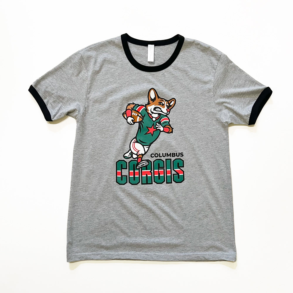 Columbus Corgis Football '24 Ringer T-Shirt