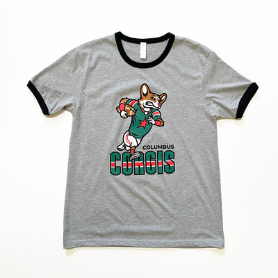 CG Columbus Corgis Football '24 Ringer T-Shirt
