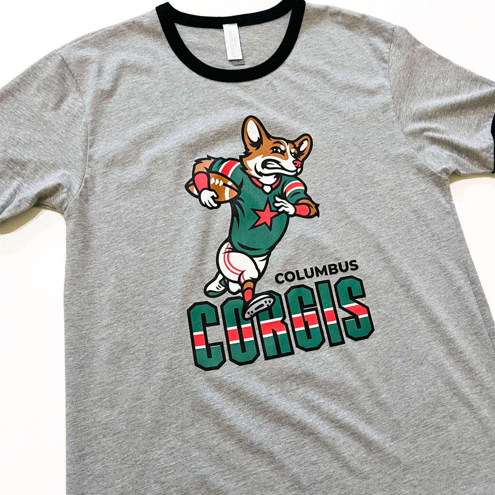 Columbus Corgis Football '24 Ringer T-Shirt