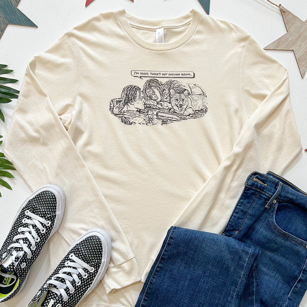 Corgi Life Raft Long Sleeve Tee Shirt