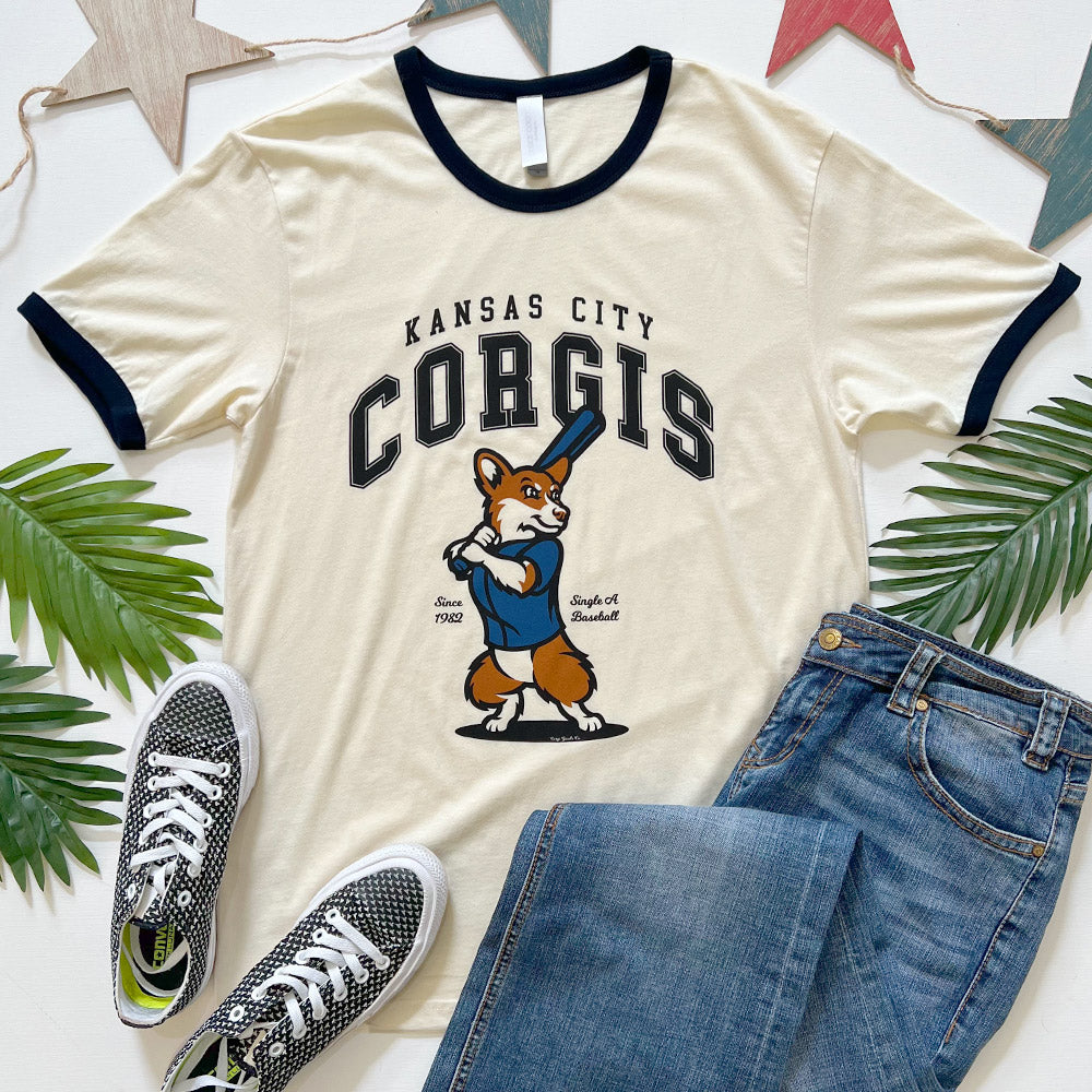 CG Kansas City Corgis Baseball '24 Ringer Tee Shirt