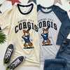 CG Kansas City Corgis Baseball '24 3/4 Sleeve Tee Shirt