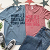 "NEW" CG World's Okayest Corgi Dad Short Sleeve Tee Shirt