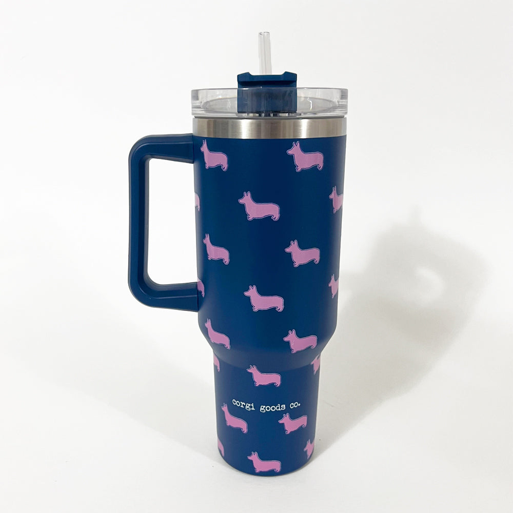 "NEW" CG Corgi Signature Logo 40oz Tumbler