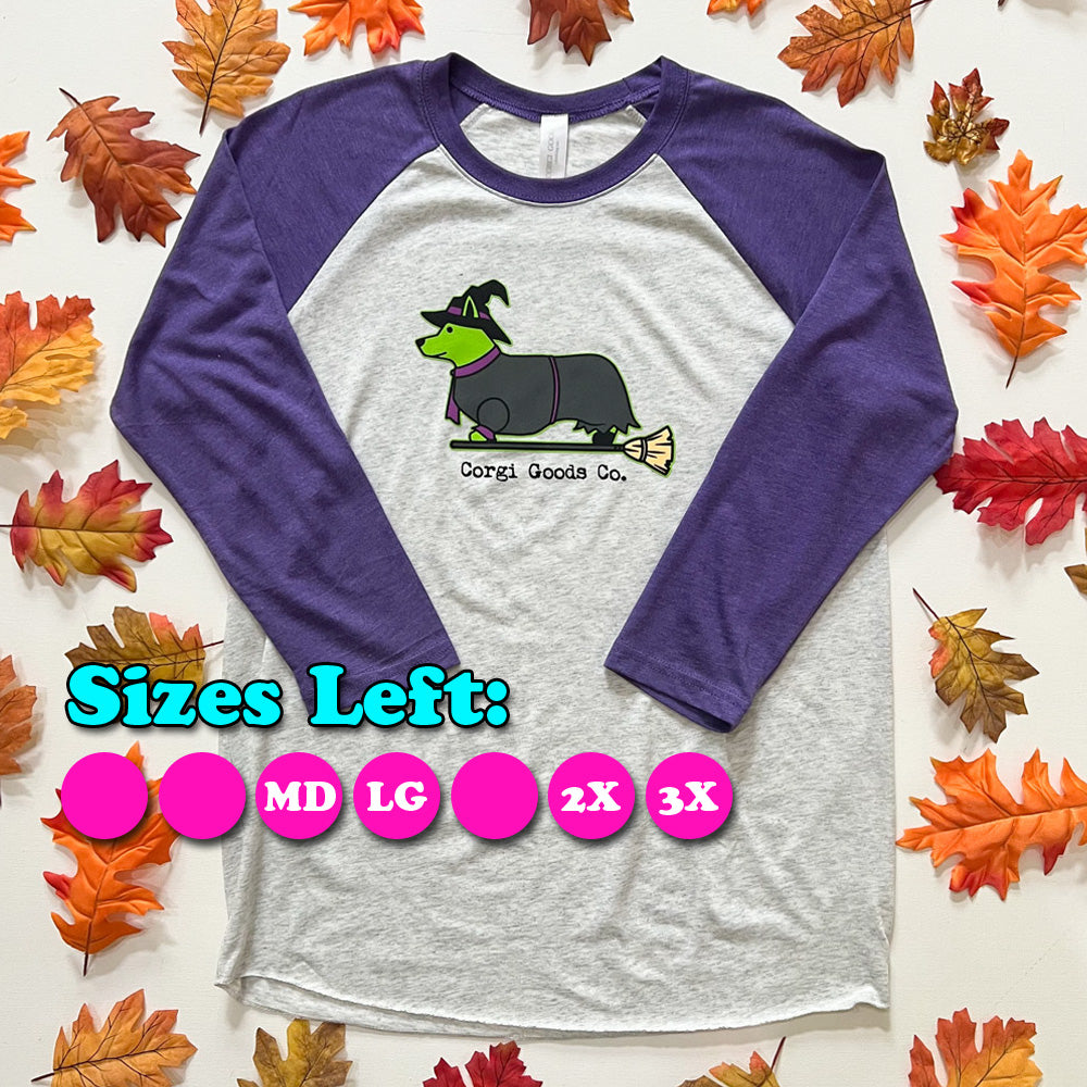 CG Signature Series Corgi Witch 2024 3/4 Sleeve Tee Shirt