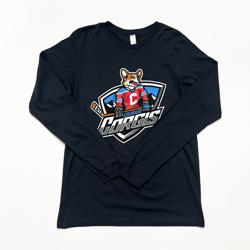 CG Colorado Corgis Hockey Long Sleeve Tee