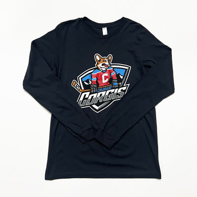 CG Colorado Corgis Hockey Long Sleeve Tee
