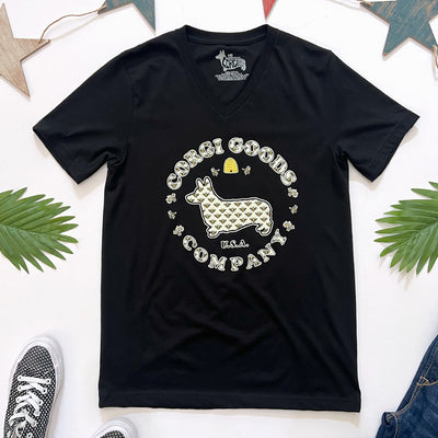 Corgi Goods Bee V-Neck Tee Shirt