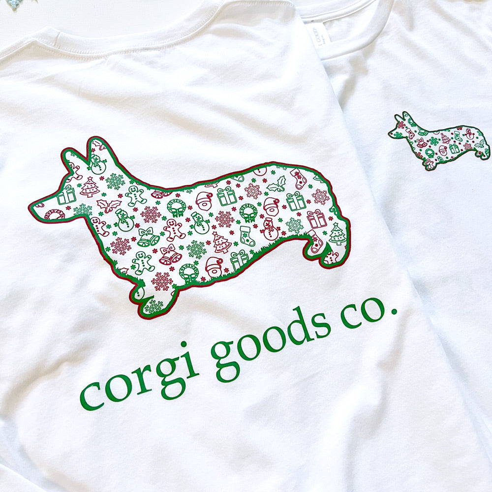 Corgi Christmas Mood Long Sleeve Tee