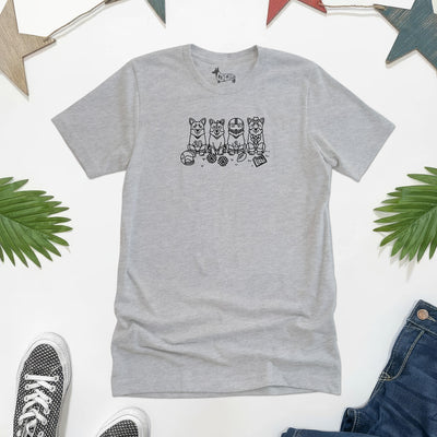 Corgi Football Crew Short Sleeve Tee Shirt