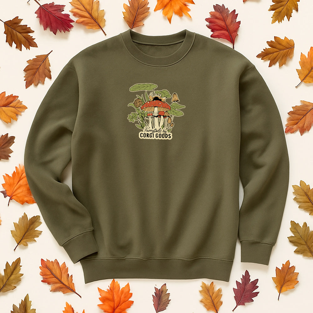 Furrytail Mushroom Corgi Sweatshirt