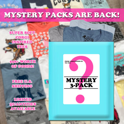"LIMITED STOCK" Corgi Goods Mystery T-Shirt 3-Pack Bundle (July 2025)