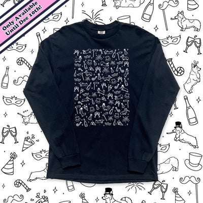 New Year's Eve Party Essentials Long Sleeve Tee Shirt (Limited Release)