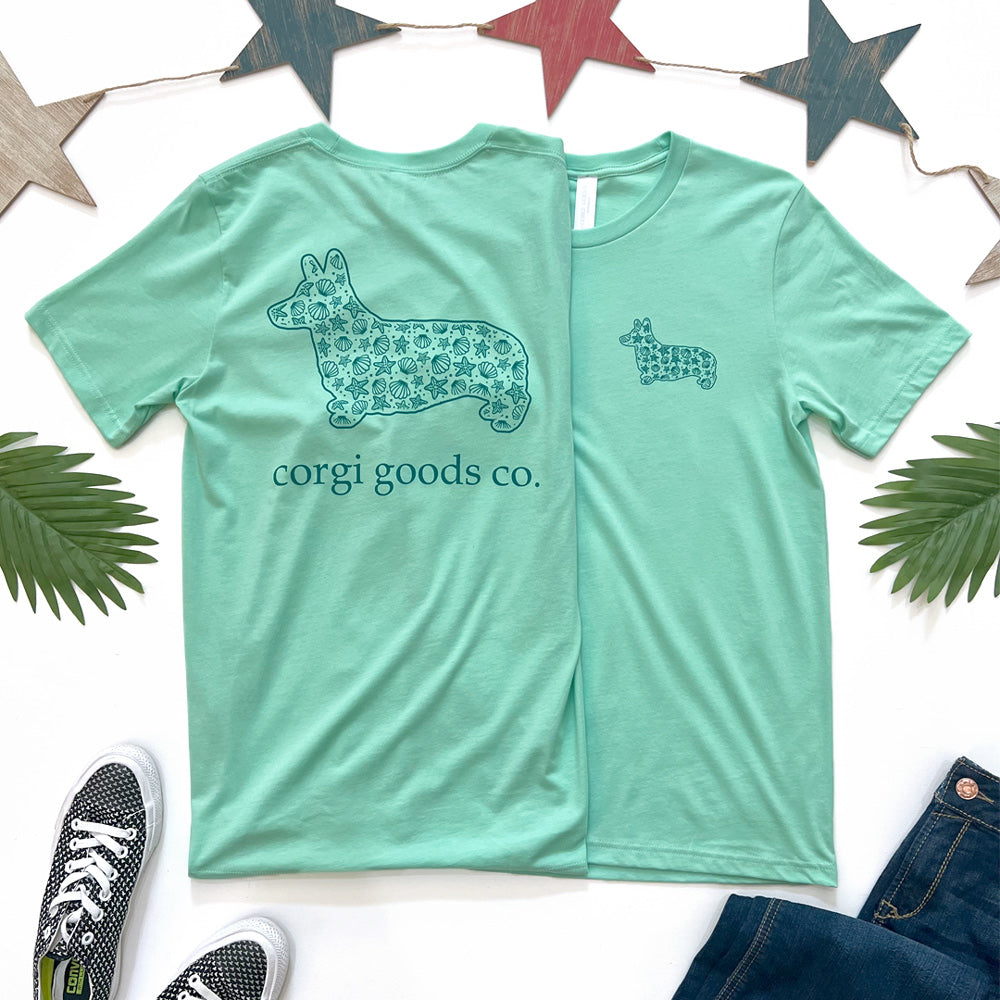 Corgi Goods Seashell Short Sleeve Tee Shirt