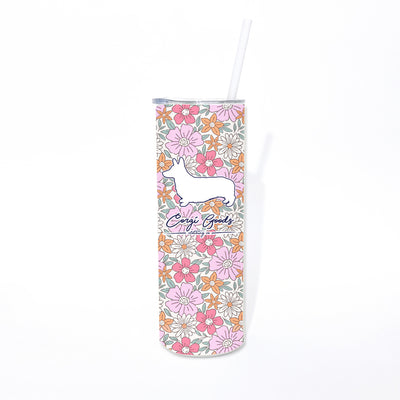 "NEW" CG Signature Series Spring Floral 20oz Skinny Tumbler