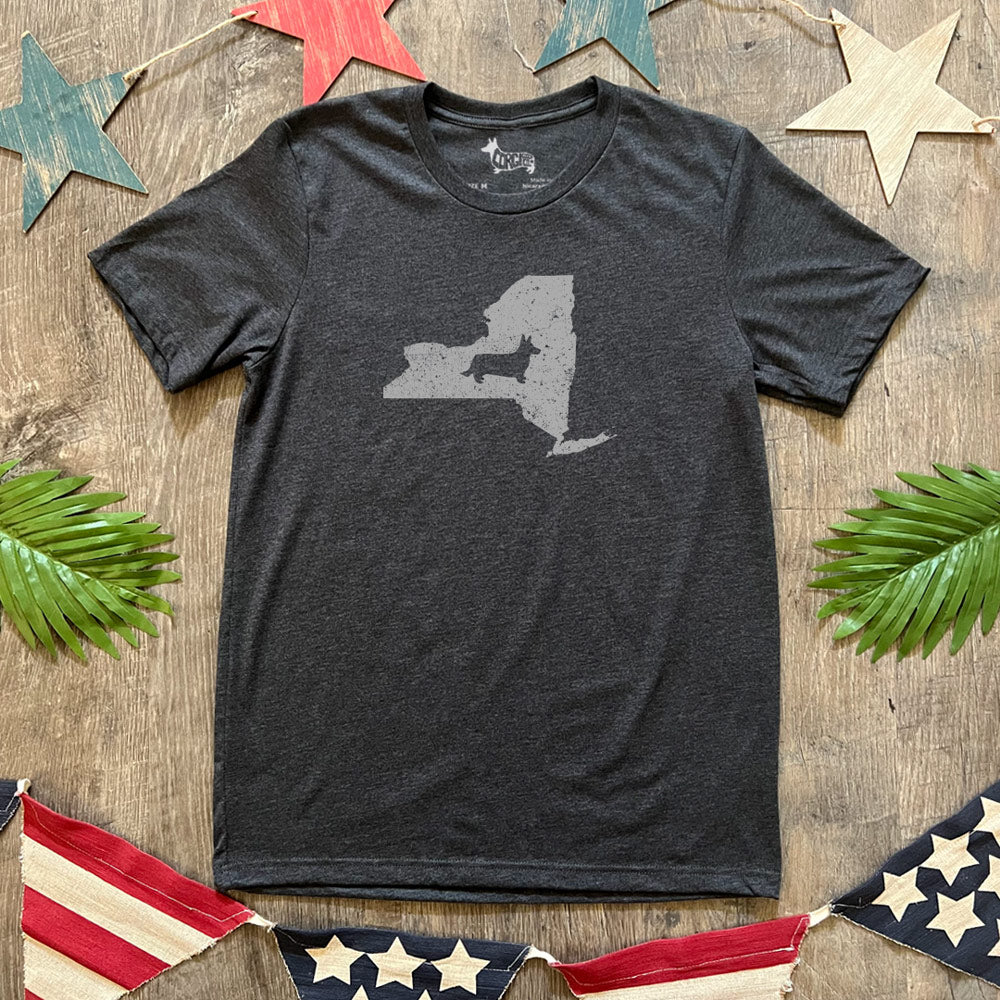 Corgi State Pride Tee Shirt - Cardigan (w/ Tail) (Multiple States N-Z)