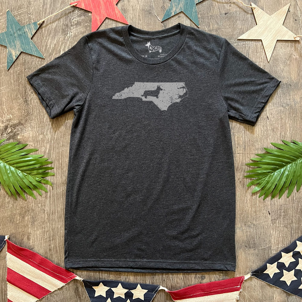 Corgi State Pride Tee Shirt - Cardigan (w/ Tail) (Multiple States N-Z)