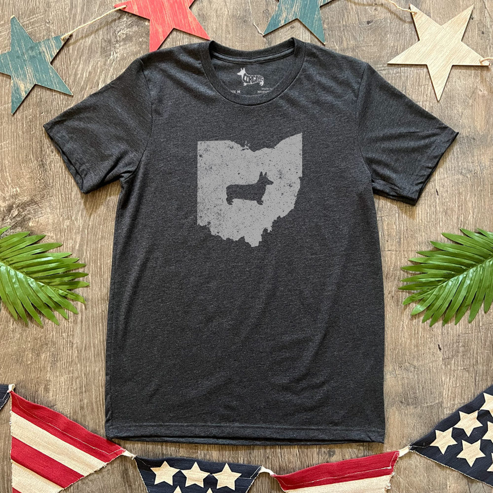 Corgi State Pride Tee Shirt - Pembroke (Multiple States N-Z)