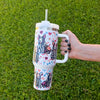 Corgi Sugar Skull 40oz Tumbler (Limited Run)