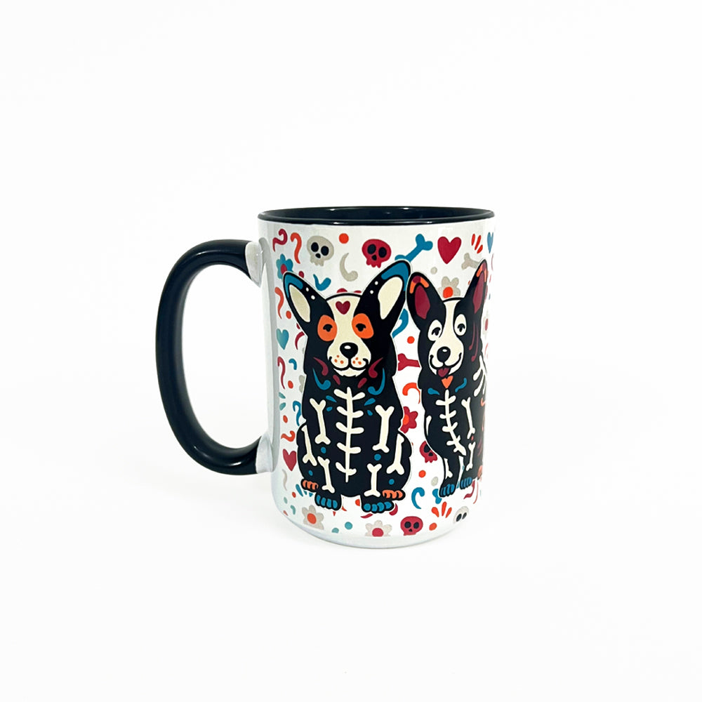 Corgi Sugar Skull Crew Jumbo Mug